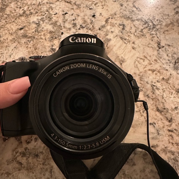 Canon Black Digital Camera with 35x Zoom Lens